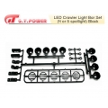 GT POWER LED Crawler Light Bar Set (4 or 5 spotlight) Black